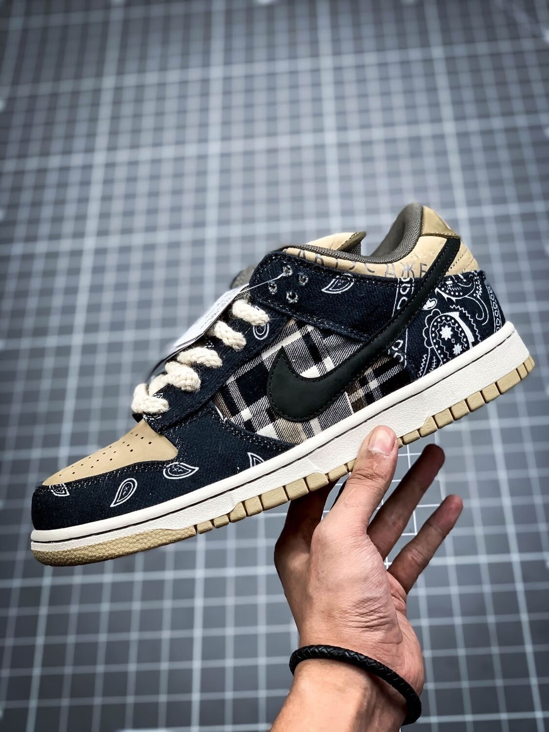 【官方自营旗舰店】ts联名dunk sb腰果花低帮板鞋双层可撕经典男女鞋