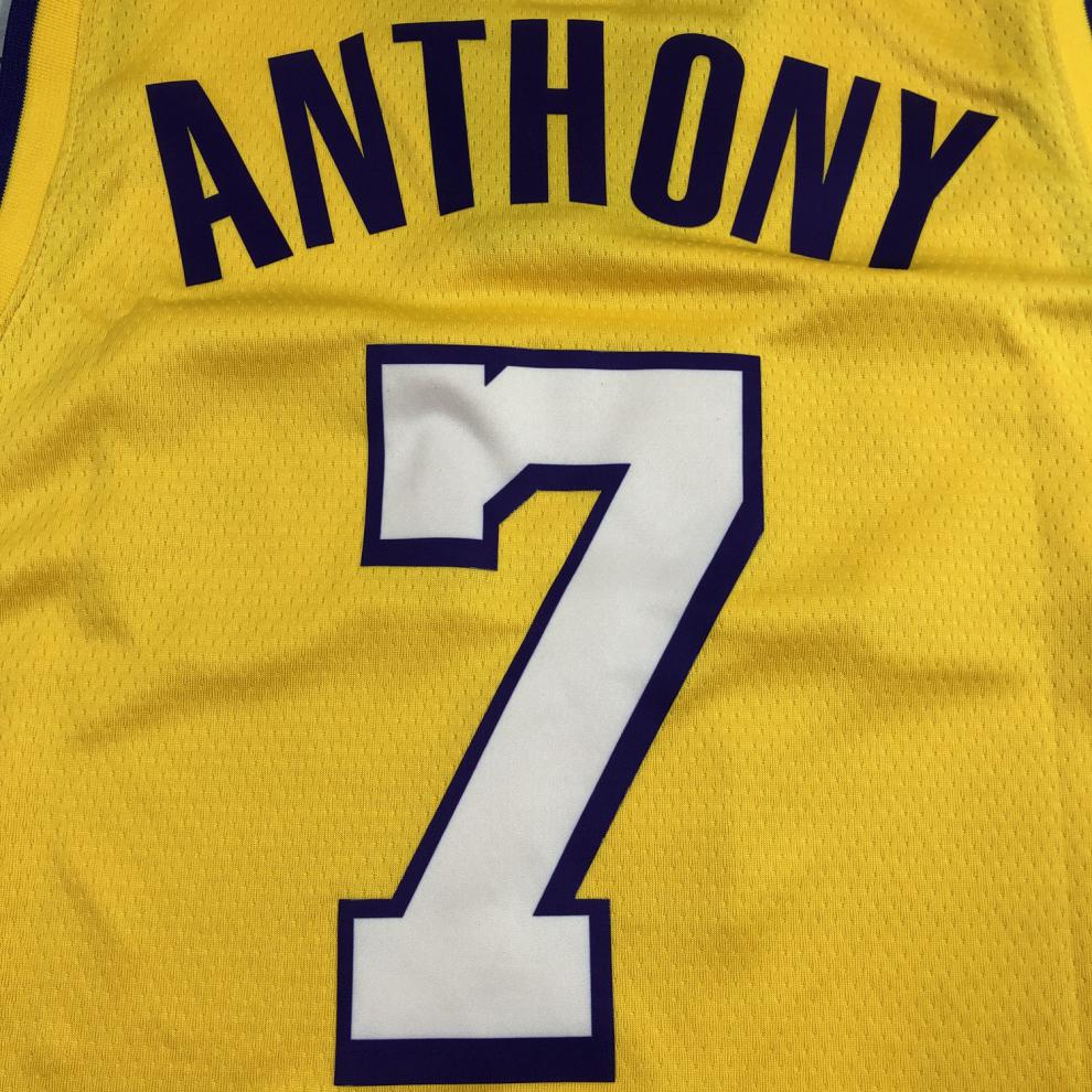 7号安东尼复古城市版球衣球裤套装0威少男女背心定制篮球服湖人安东尼
