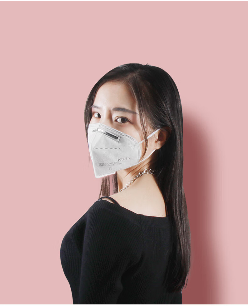 kn95口罩柳叶型韩版儿童立体鱼嘴n95口罩黑色独立装女神时尚定制升级