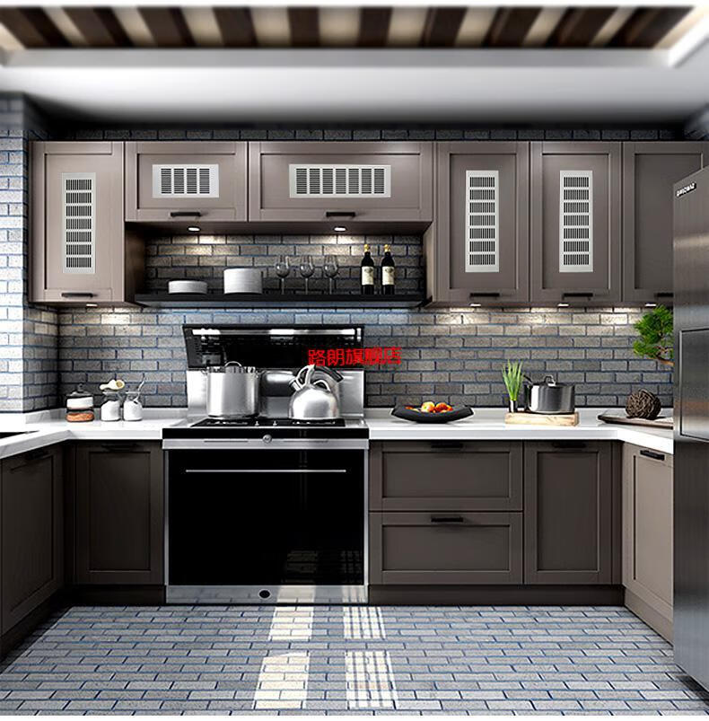 铝合金透气孔橱柜门板散热通风孔 铝合金透气网长方形橱柜透气孔燃气