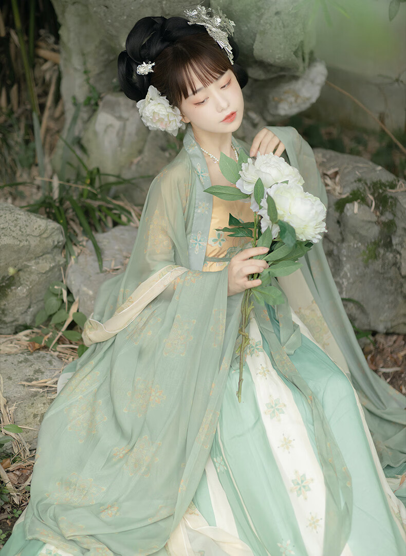 汉服女皖蝶唐制裙一片式汉服大袖衫秋冬款日常红色大袖衫单件s