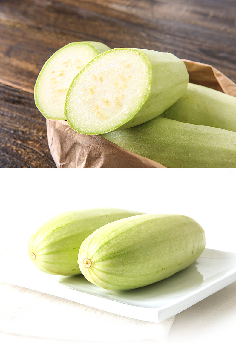 西葫芦500g净菜新鲜蔬菜青节瓜脆嫩茭瓜现摘现发500g