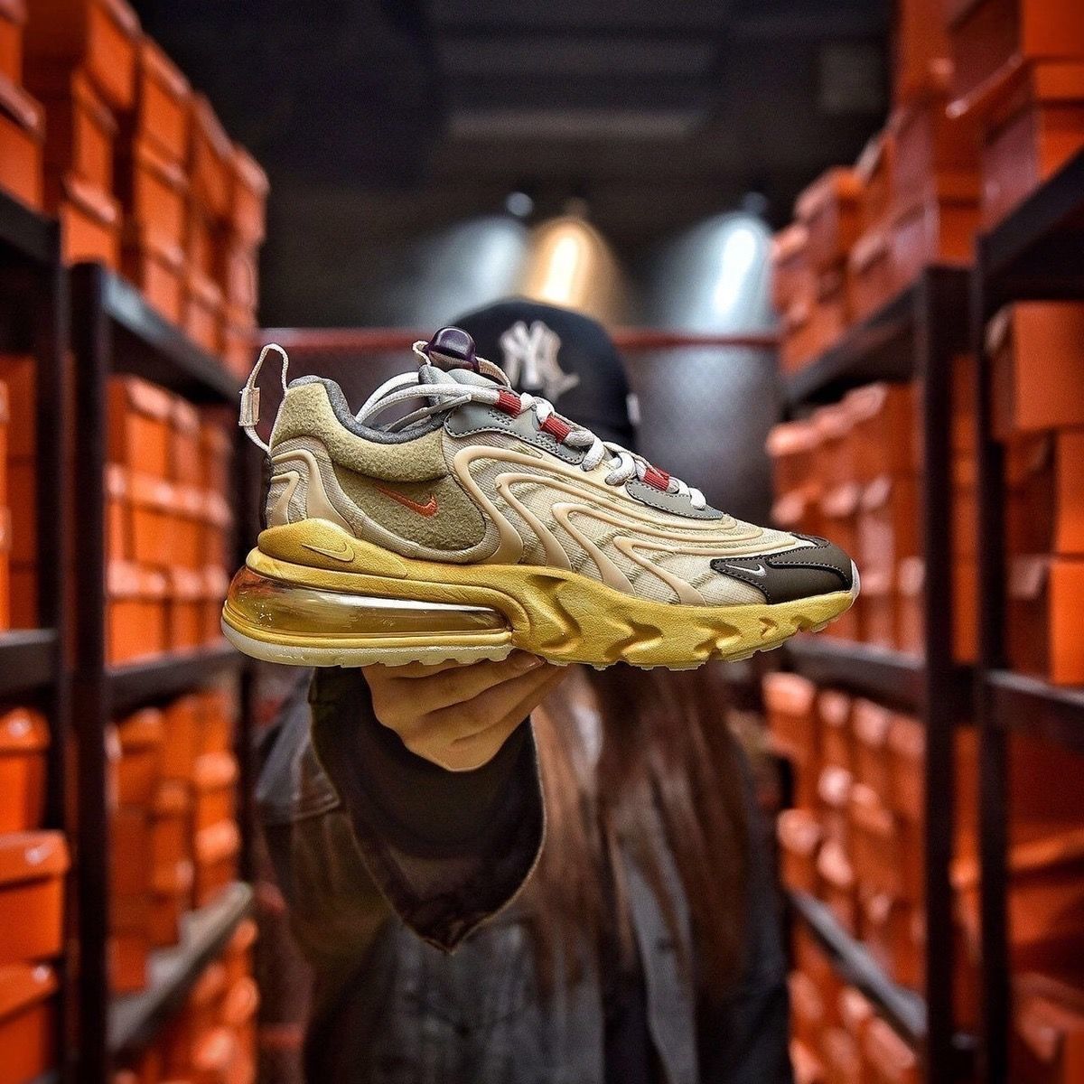 air max 270 travis scott仙人掌ts鬼脸联名气垫跑步鞋男女鞋 仙人掌