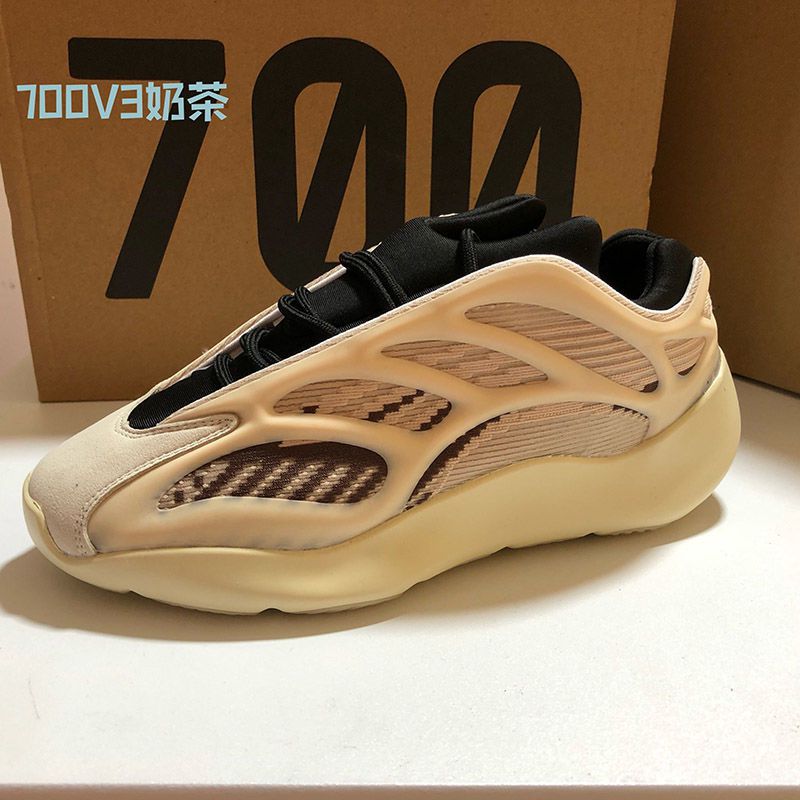 椰子鞋男700出口尾单男断码原单尾货牛货剪标v3运动跑鞋 700v3灰绿(偏