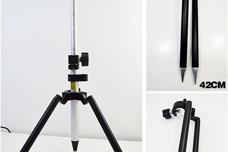 小棱镜对中杆全站仪迷你对中杆支架小测量杆微型棱镜伸缩杆短杆 14cm