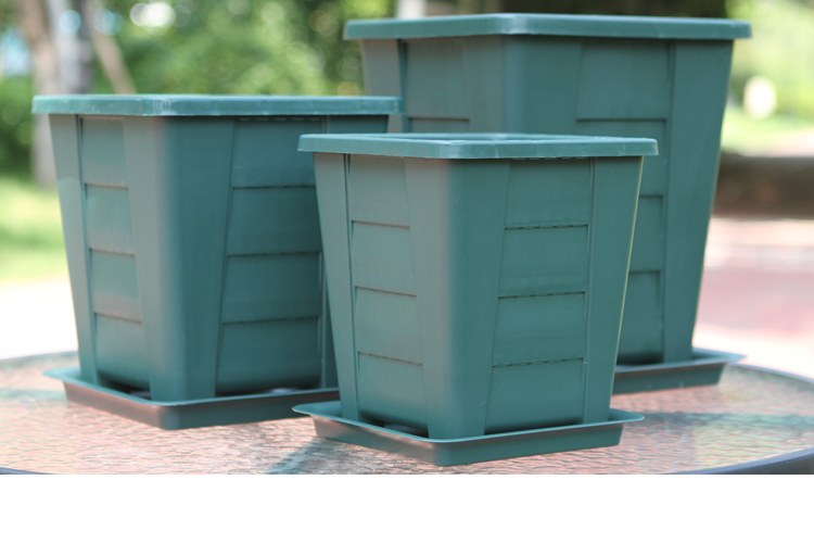 青山盆加厚鼎方型控根盆360度透气青山盆塑料多肉月季铁线莲盆栽不