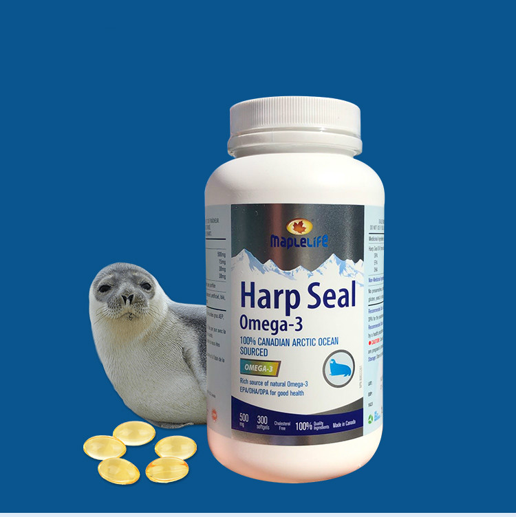 加拿大maplelife美柏莱竖琴海豹油软胶囊300粒心脑血管【图片 价格