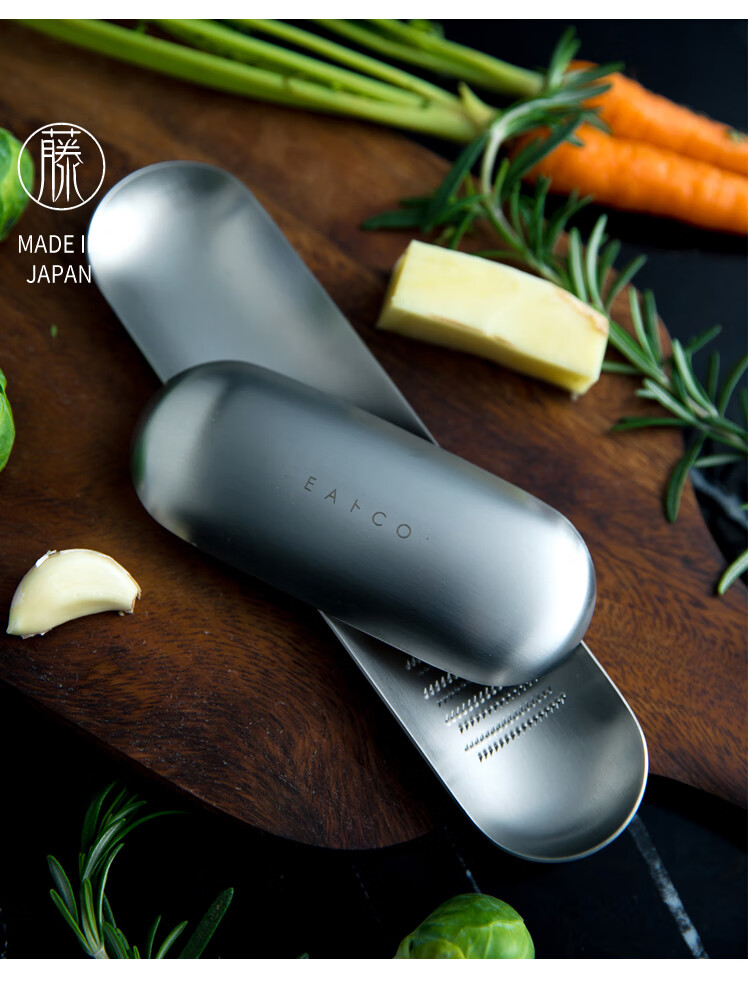 山葵研磨器日本吉川188不锈钢磨姜器磨蒜泥神器山葵研磨器研磨板手动