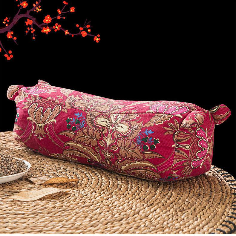 中国风中式仿古枕头 决明子老虎头枕老粗布决明子硬枕头虎头高枕夏 8