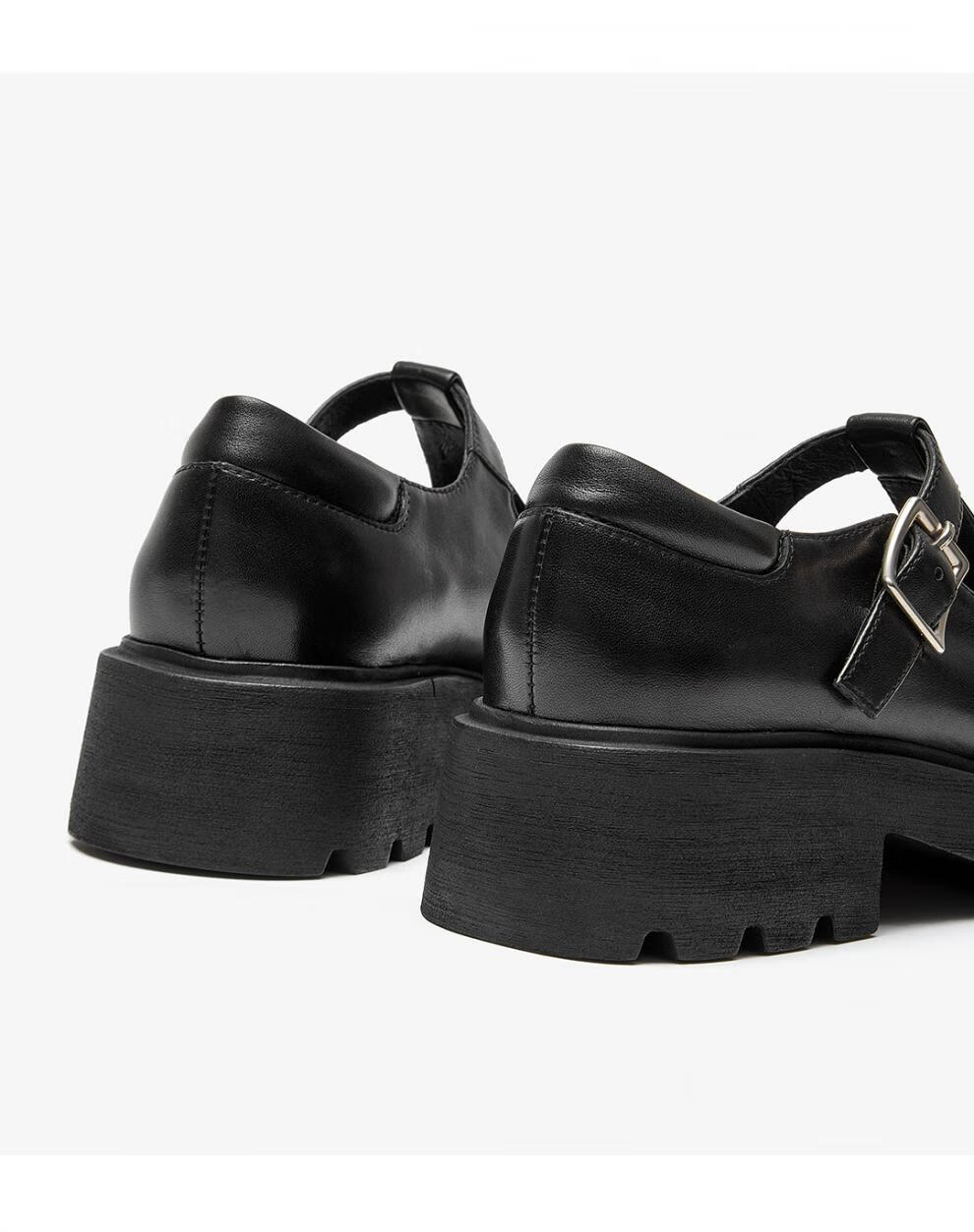 beautoday复古玛丽珍女鞋厚底粗跟单鞋英伦风小皮鞋日系女jk鞋子经典