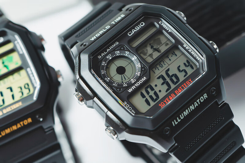 卡西欧 casio 手表小方块5600冰韧系列金属太阳能男女表时尚运动防水