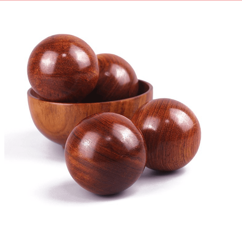 宝利嘉花梨木质健身球手球实木文玩手转球中老年人锻炼康复球手握球2