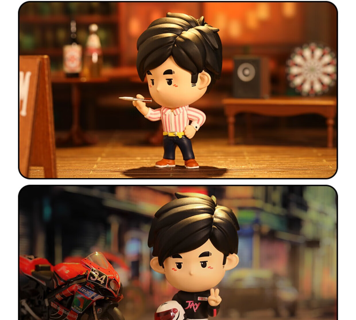 周杰伦手办 限定手办周同学专辑纪念品公仔摆件男生礼物盒 奶茶周