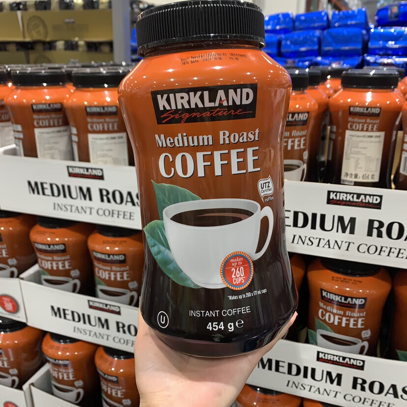 榕下小鹿开市客越南kirkland科克兰速溶咖啡粉饮品免煮冲饮454g拿铁