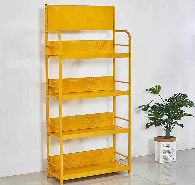 多功能货架展示架超市便利店陈列架小货架铁架子组装产品机油展架 4层