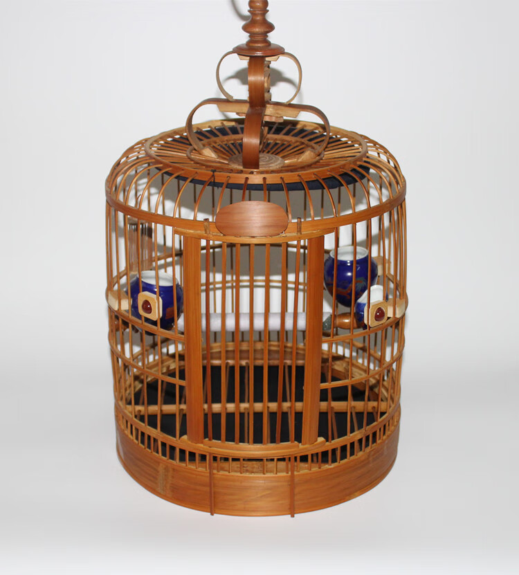 鸟笼子 竹质画眉鸟笼川笼画眉鸟笼 竹制鸟笼精品川笼 画眉笼 竹鸟笼