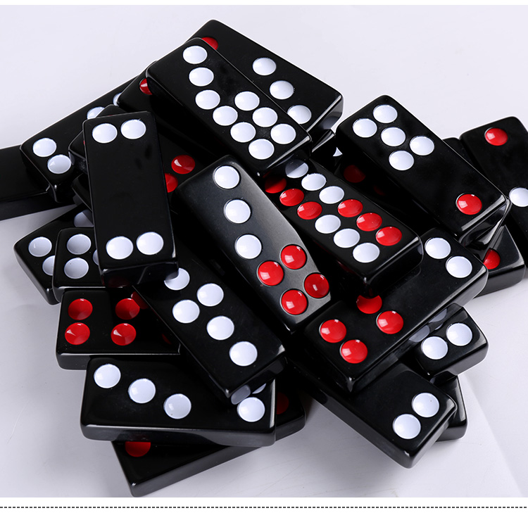 牌九牌九牌骨牌家用大号牌九天九推牌九广东排九牌薄款黑色长65宽26厚