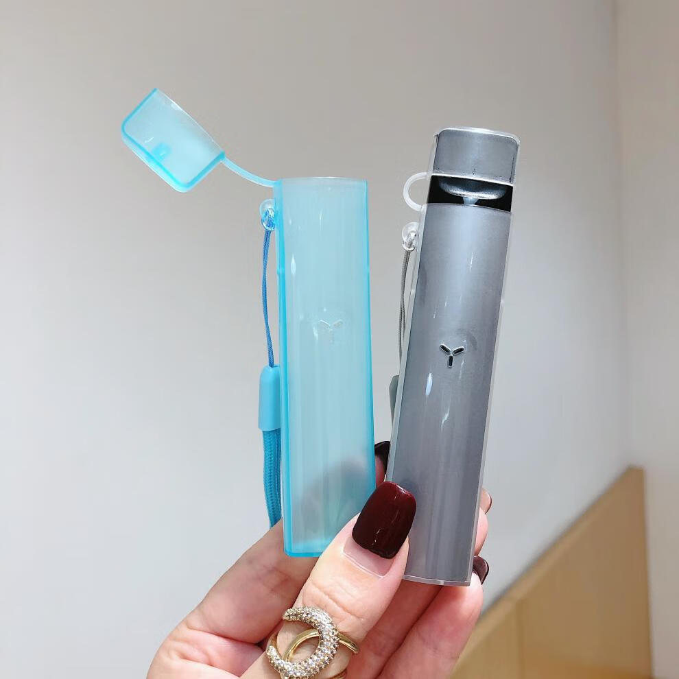 透明壳 电子器烟套防尘挂绳1代保护壳 烟嘴防尘帽 柚子透明壳-透粉