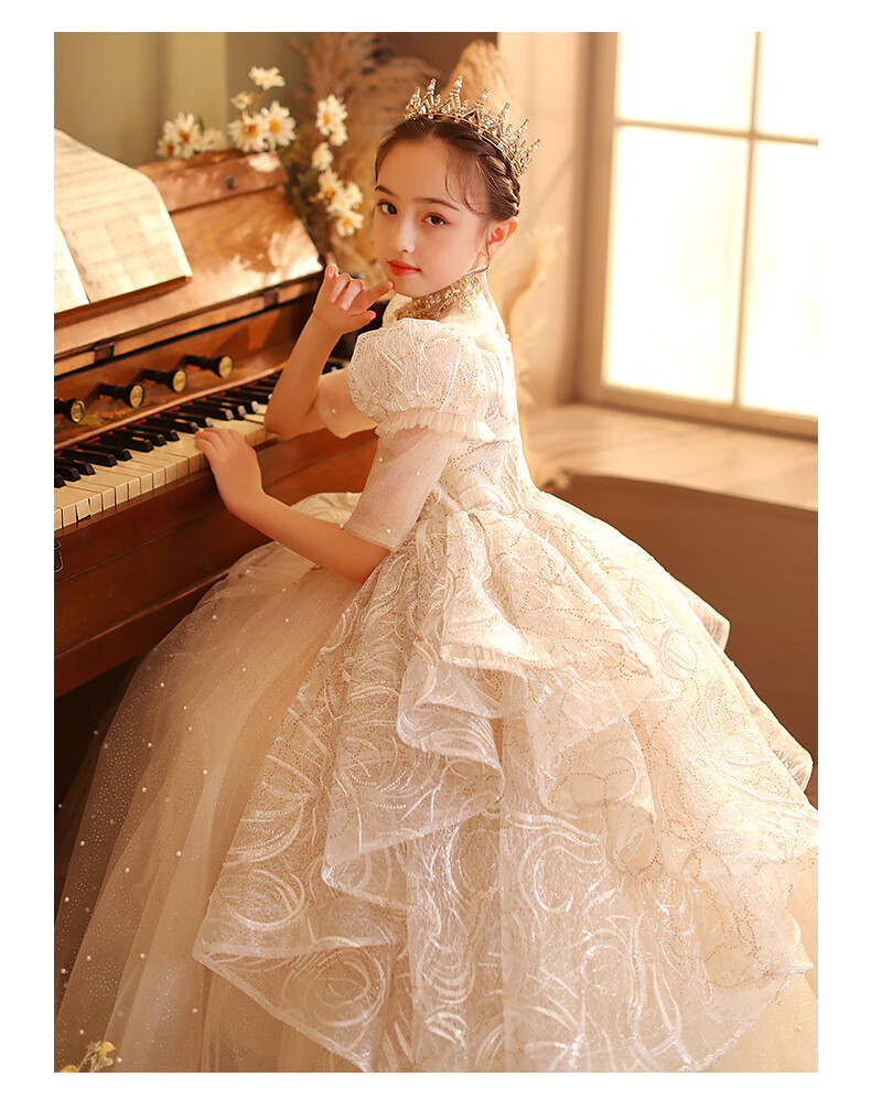 盛束花童礼服女钢琴礼服女童9
