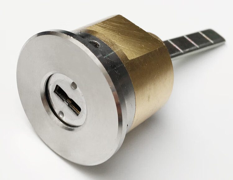 步阳防盗门锁芯老式防盗外装宿舍门十字花安防钻纯铜双头电控自动超c