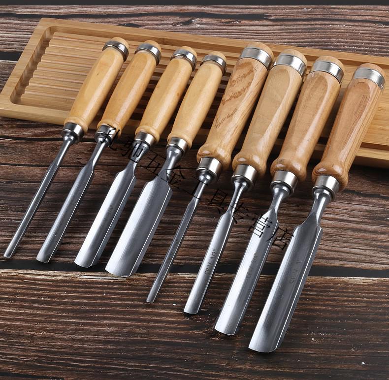 木工凿子木凿特钢钢凿刀铲刀木匠平凿扁凿半圆凿雕花凿雕刻刀圆凿钊子