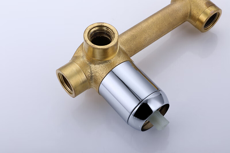 科勒全铜暗装入墙面盆水龙头预埋式墙出水冷热水嵌入式台盆龙头 黑色