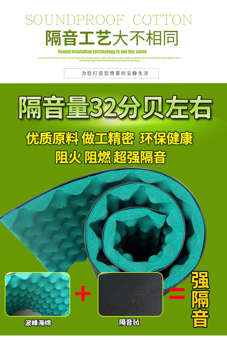 静音棉包下水管下水管膈音棉包110下水管道隔音棉卫生间隔音棉消音