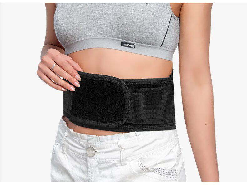 中脉护腰腰围家用中脉护腰带双面保暖盘腰间固定女士劳损 透气款【4根