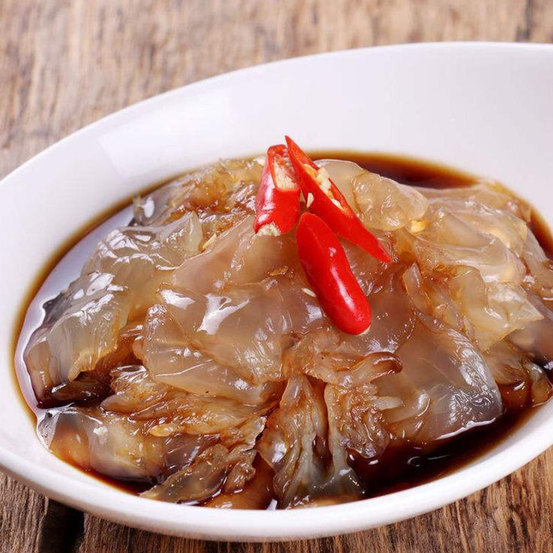 大连即食海蜇头海蜇丝海蜇皮海鲜零食大连沙蛰丝200克1袋装