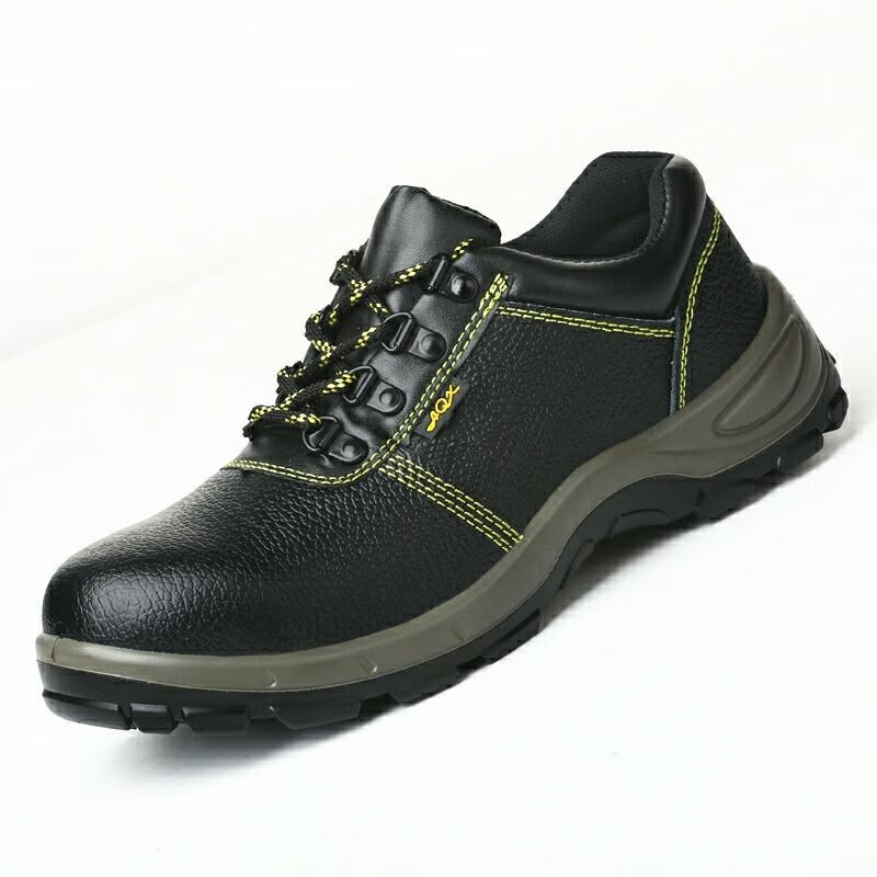 工装鞋男2021新款牛皮劳保鞋男士防砸防刺穿轻便防臭厨房工作鞋工地鞋