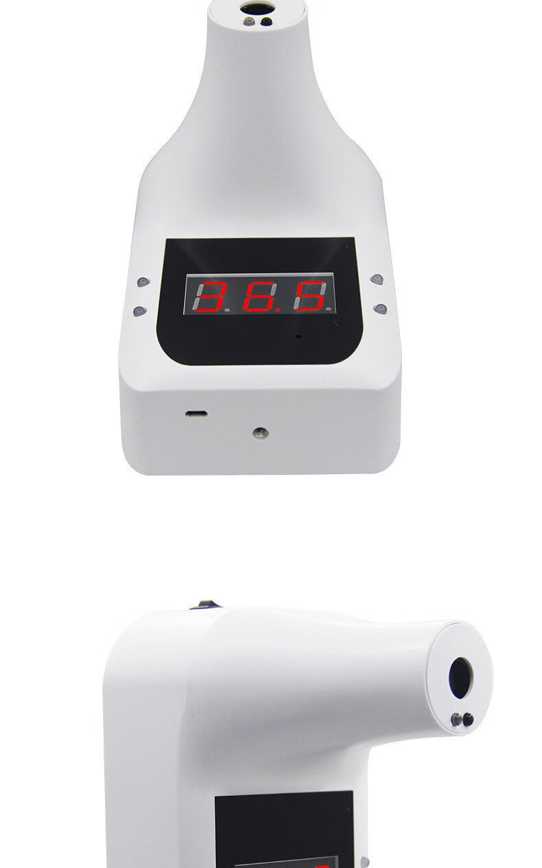 无线挂壁测温仪自动测温语音播报温度打卡测温