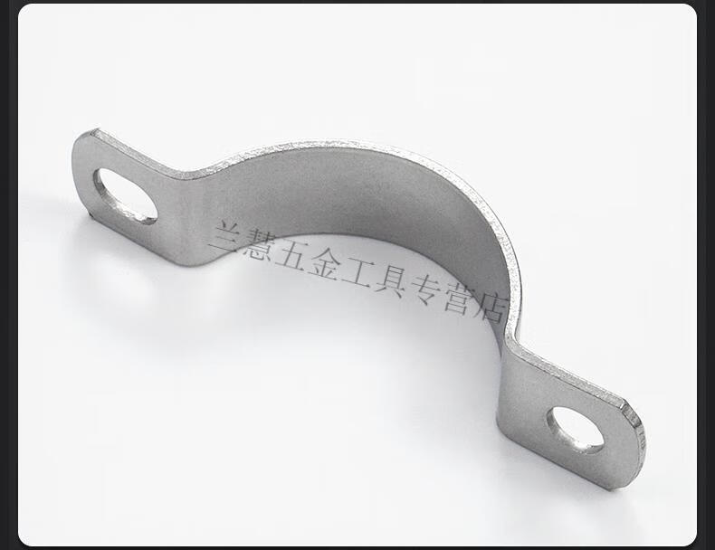 zixi适用于304不锈钢半圆抱箍 骑马卡 加厚快装卡扣管夹广告牌固定