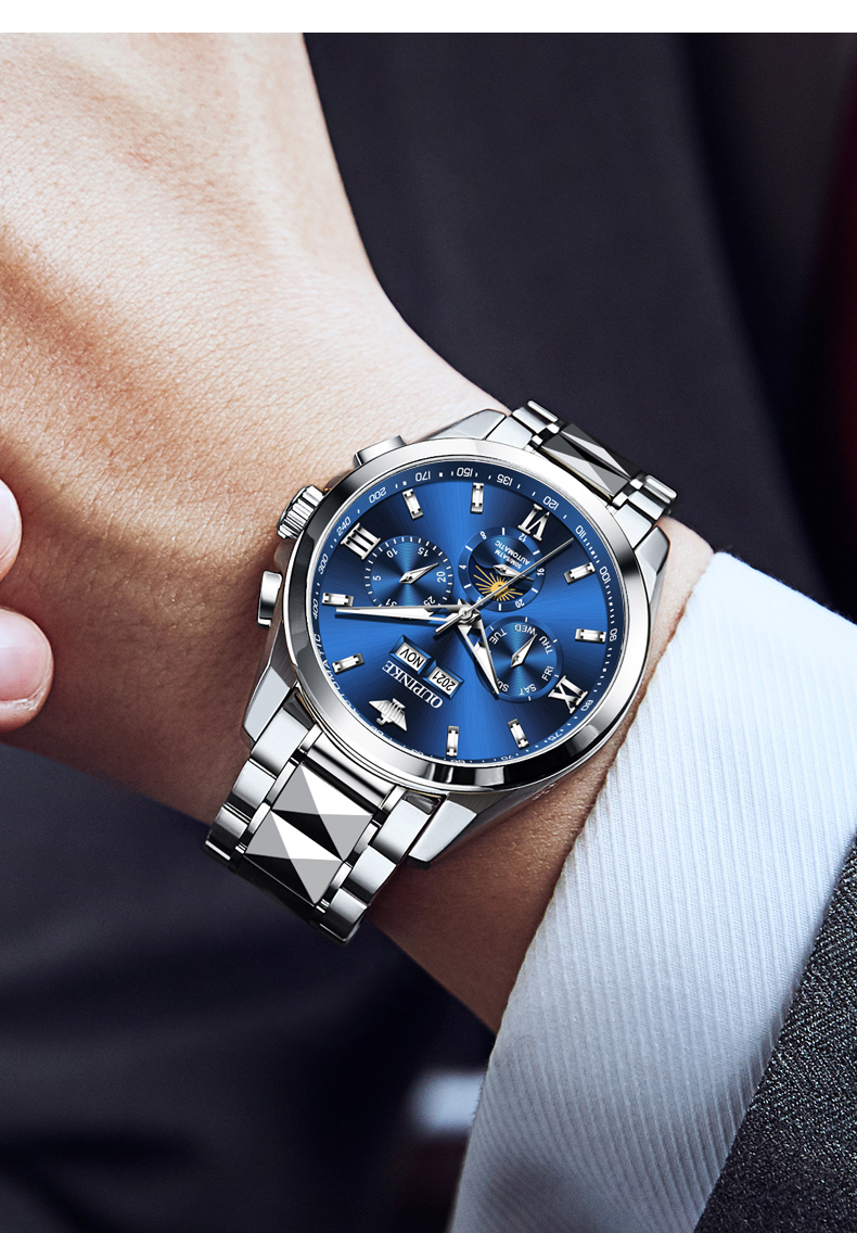 官方旗舰店瑞士欧品客手表男士手表男机械表全自动名表牌十大95人选择