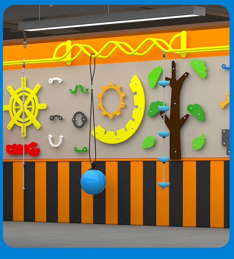 攀岩墙儿童家用攀爬墙幼儿园室内攀爬架早教体能感统训练器材sn4766