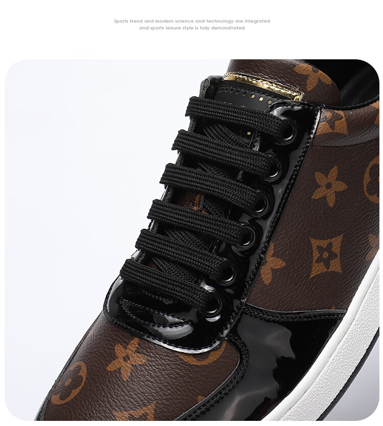 酷奇酷琦双g专柜男鞋欧洲站2022新款冬季感时尚印花潮流板鞋男休闲鞋