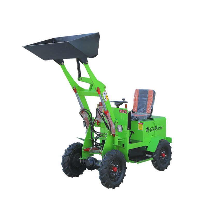 工程四驱柴油铲车养殖场清粪农用铲沙灰推土抓草机定制电动四驱小铲车