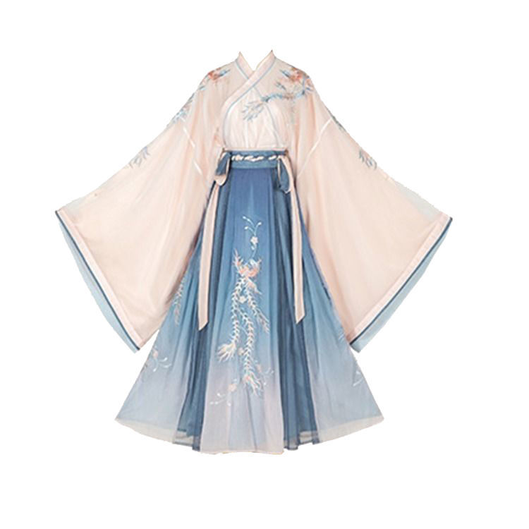 寇恙kouyang凤栖汉服女交领齐腰学生仙气飘逸古风襦裙日常改良古装超