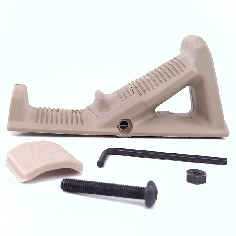 握把战术 垂直握把金属软玩具配件三角尼龙柄 握rvg三角鸭嘴把拇指前