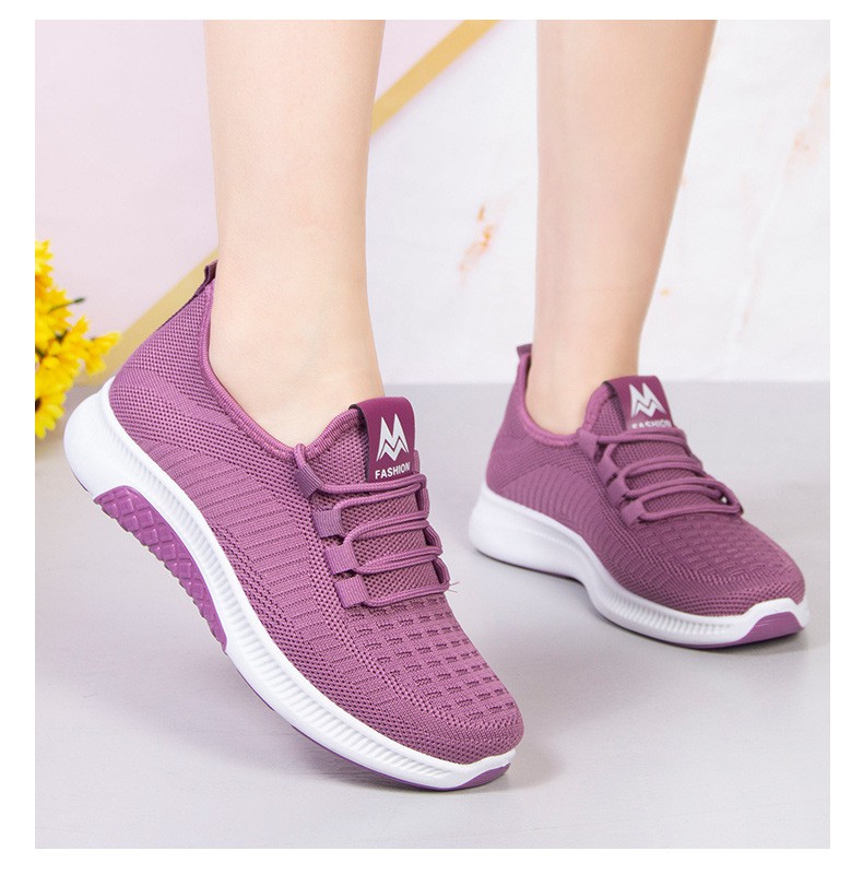 飞织鞋女鞋新款老北京布鞋女时尚运动飞织女单鞋休闲透气轻便中年妈妈
