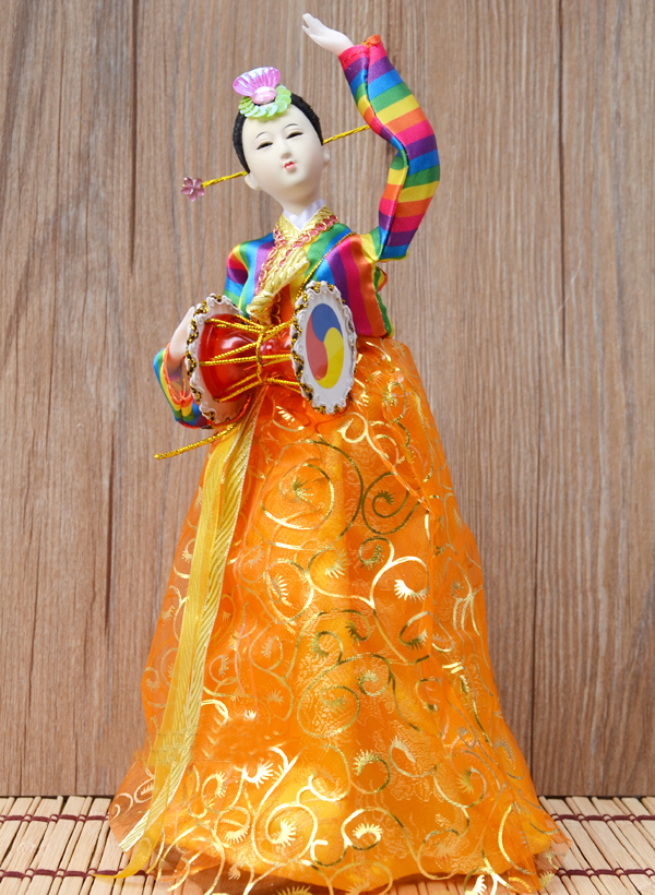 裳淇韩国人偶工艺摆件人形娃娃烤肉店料理店酒店用品装饰礼品特色民俗