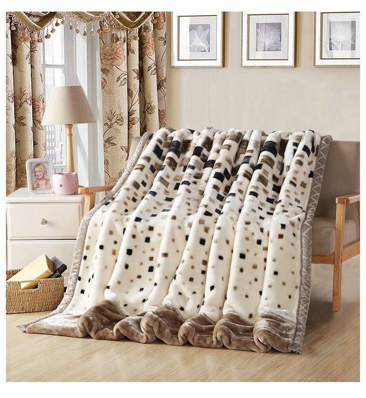 美雅拉舍尔毛毯 冬季双层加厚拉舍尔毛毯单人双人盖毯被子保暖美雅