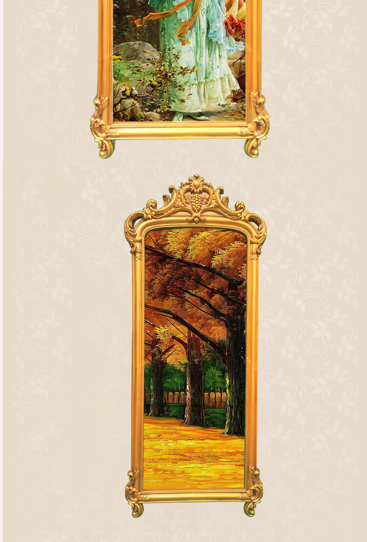 欧式油画框穿衣镜框全身壁挂镜框别墅大厅玄关挂画装饰框婚纱相框仿古