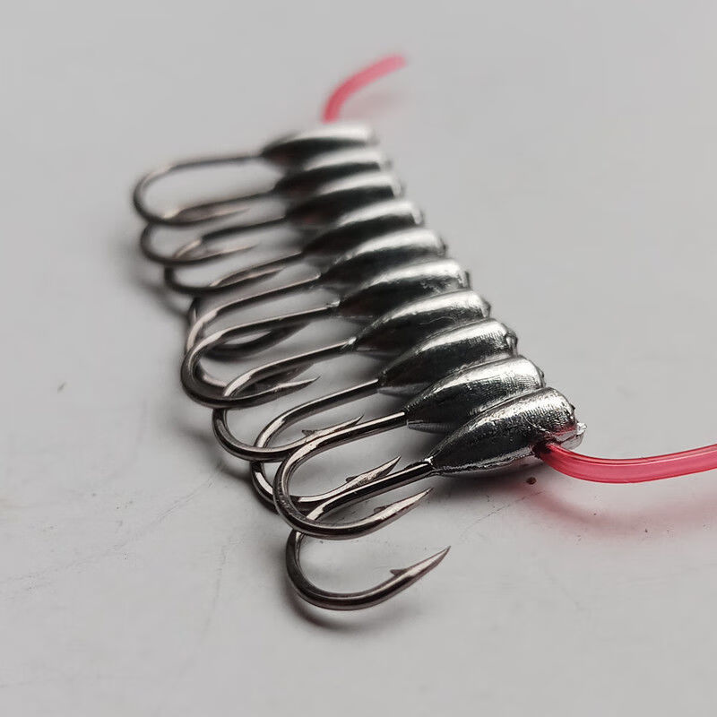 钩丸世鲫鱼钩金袖铅头钩传统钓鱼勾散装渔具音然丸世朝天钩50枚08号