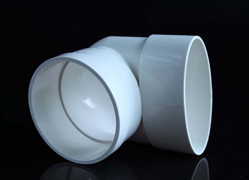 登泽pvc排水管件弯头下缩扁三通异径弯头扁转圆直接506075110110扁正