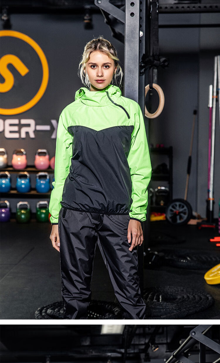 暴汗服男女情侣款健身服发汗运动套装减重衣健身房跑步拳击出汗控体