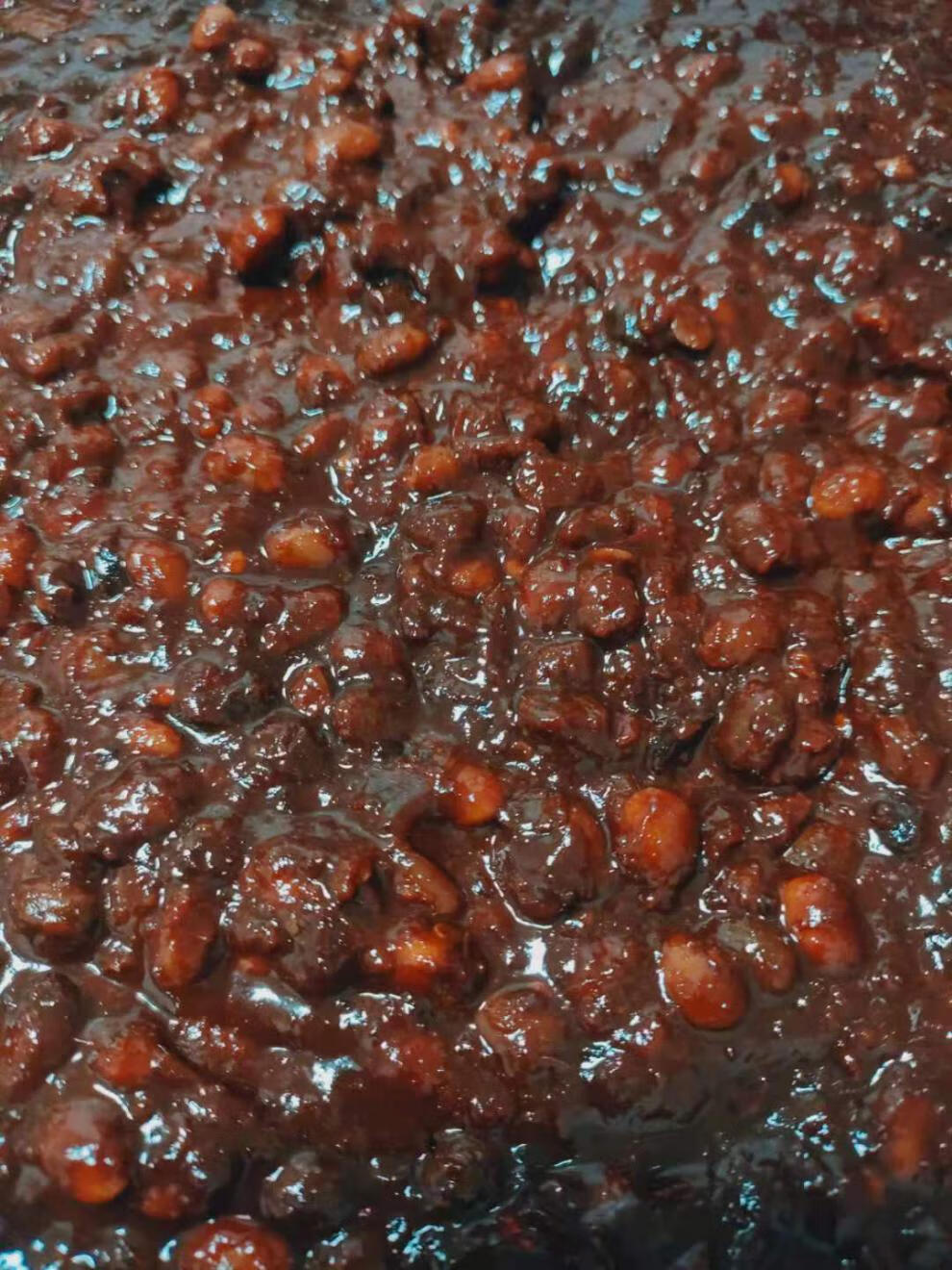 安徽特产酱豆子农家自制纯手工黄豆酱豆瓣酱自然晾晒夹馍拌饭酱 3斤