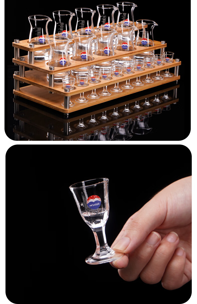 翼柏嘉 家用茅台白酒杯小酒杯茅台分酒器中式白酒酒壶酒具套装 【团团