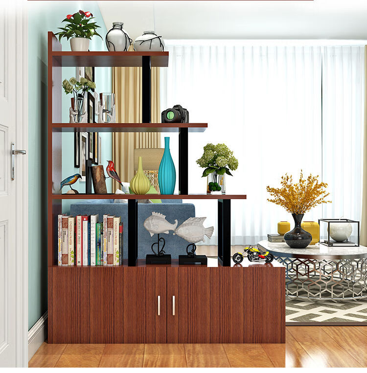 入户鞋柜储物柜现代简约客厅进门玄关柜隔断门厅屏风装饰柜置物架暖白