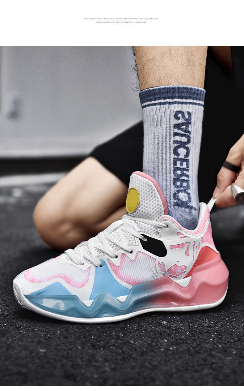 kep狂潮4篮球鞋男小海鲜摩擦有声音氮科技利刃2音速10樱花运动鞋 官方