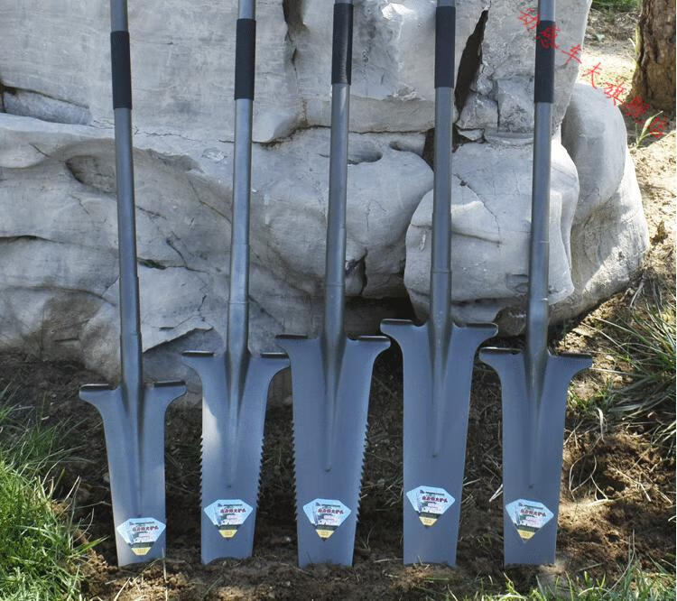 锰钢加厚挖树铲子铁锹农用工具起苗铁铲户外树根挖土沟坑神器大号有